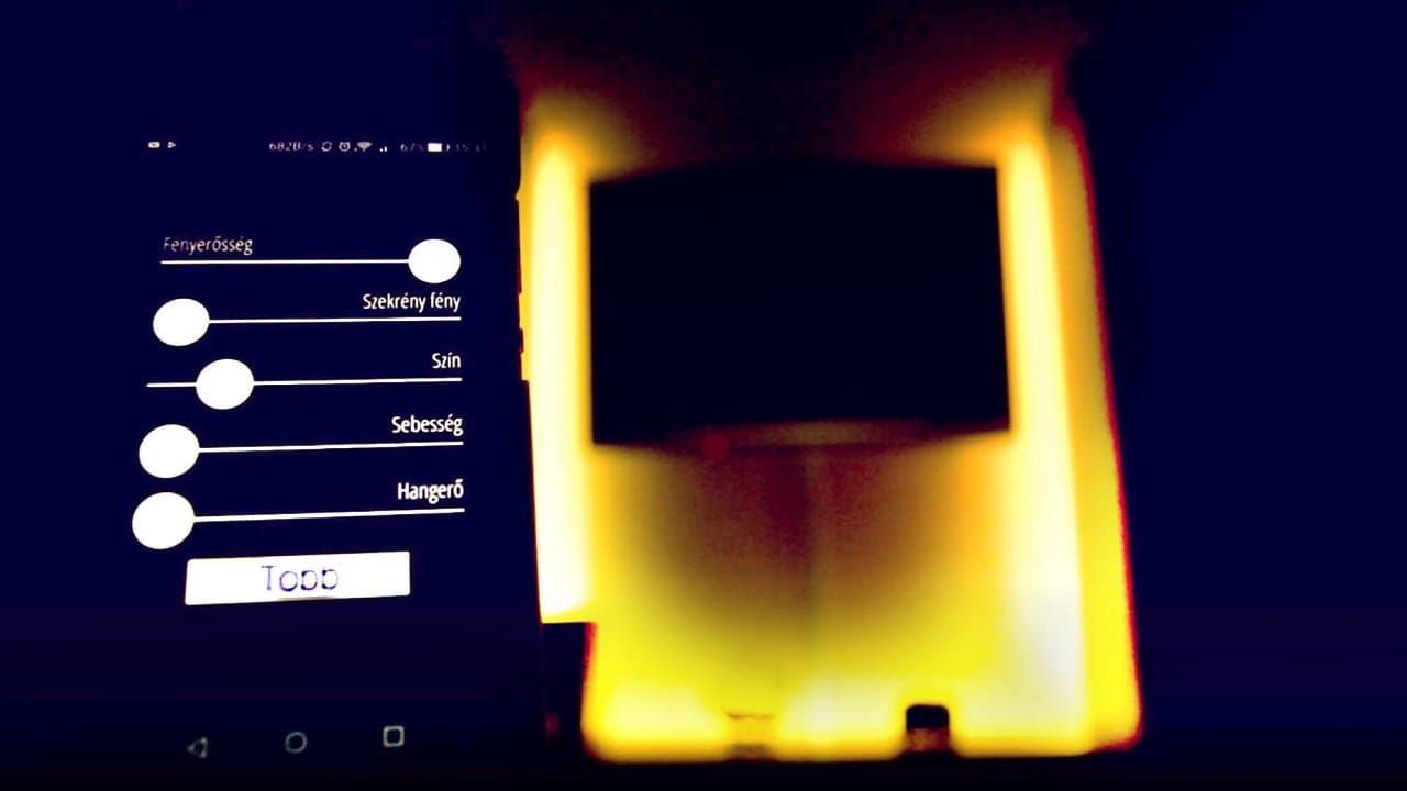 RGB LED strips lit by a music synchronisation project.